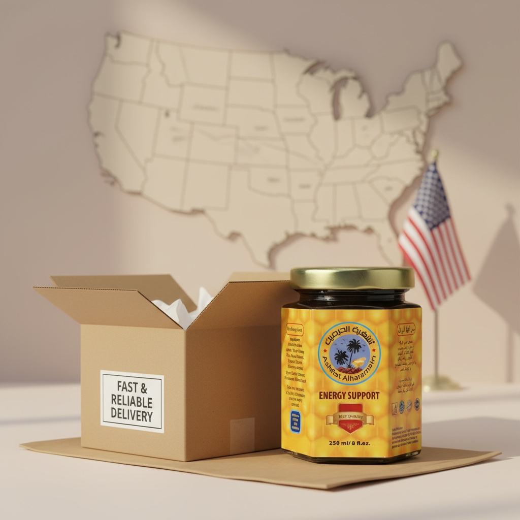 A premium, discreet shipping box with a USA theme.